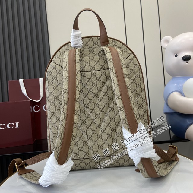 Gucci專櫃古馳最新款Emblem系列男士雙肩背包 jh2592型號：821159